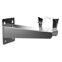 Soporte de pared - Acero inoxidable con recubrimiento anticorrosión - Apto para interior y exterior - Color gris - Capacidad de carga 20 kg