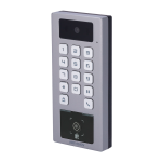 Control de acceso con cámara IP65 IK09 - Tarjeta MF DESFire, QR dinámico y PIN - 10.000 usuarios | 300.000 registros - TCP/IP, WiFi, RS485 y Wiegand - Controladora integrada - iVMS-4200 | Hik-Connect
