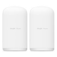 Reyee - Collegamento wireless fino a 5 km - Frequenza 5.15 GHz 5.85 GHz - Protocollo Proprietario basato su TDMA - IP55, adatto per esterni - 2 unità preconfigurate in modalità punto-punto