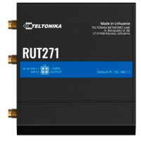 Teltonika Router Redcap 5G Industriale - 2 porte Ethernet RJ45 Fast Ethernet - Redcap 5G fino a 223Mbps - 1x Ingresso/Uscita Digitale - Wi-Fi 802.11b/g/n 2.4GHz - Alloggiamento in Alluminio