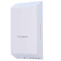TODAIR - Collegamento wireless fino a 3 km - Frequenza da 5.8 Ghz - Basato su 802.11 a/n - IP55, adatto per esterni - RS485 per il monitoraggio del pannello solare e della batteria