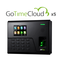 Control de presencia - Huella, tarjeta EM y PIN - 3.000 huellas | 50.000 registros - 2.8" TFT | TCP/IP y WiFi - ZK-GOTIMECLOUD-5 incluido 1 año