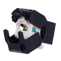 Connettore per cavi UTP - Connettore uscita RJ45 - Compatibile UTP categoria 6A - Facile installazione senza necessità di strumenti - Poche perdite