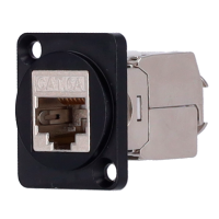 Connettore per cavi UTP - Connettore uscita RJ45 - Compatibile UTP categoria 6 - Facile installazione senza necessità di strumenti - Compatibile con i pannelli XLR