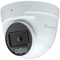 Safire Smart cámara Turret IP gama I1 con AI-ISP - Sensor 1/1.8" gran apertura F1.0 Night Color X - Resolución 4 Megapíxel (2688x1520) | MicroSD 1TB - Lente 2.8 mm | Micrófono integrado | LED 30m - AI:Clasificación de humano y vehículo| Metadatos - Impermeabilidad IP67 | PoE (IEEE802.3af)