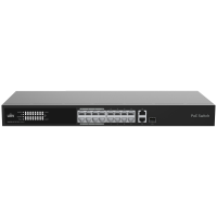 Uniview Switch PoE Cloud Managed - 16 PoE802.3af/at + 1 uplink RJ45 +1 uplink Combo - 16 RJ45 10/100 Mbps + 1 SFP 10/100/1000 - 30W per porta 802.3af/at / Massimo 150W - VLAN/Port Isolation/Loop Detection - Limite di Velocità della Porta