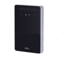 Lettore di accesso - Accesso tramite riconoscimento facciale e scheda EM - indicatore LED e acustico - Wiegand 26/34 - Compatibile con ZK-INBIO PRO - Adatta per interni