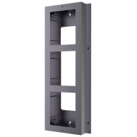 Supporto modulare da parete - Per 3 moduli - Compatibile con Hikvision - Compatibile con Comelit e Bticino - Scatola in alluminio di qualità aeronautica - Pannello in Alluminio di qualità aeronautica