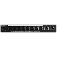 Reyee Switch PoE Cloud Managed - 8 porte PoE 802.3af/at + 2 Uplink RJ45 - 8 RJ45 10/100/1000Mbps + 2 RJ45 10/100/1000Mbps - 30W per porta 802.3af/at / Massimo 70W - VLAN/Port Isolation/Loop Detection - Limite di Velocità della Porta