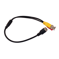 Cable M12M a BNC + DC - Cable de conversión para cámaras streamax - Compatible streamax - Longitud 35cm