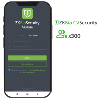 Licenza APP di ZKBio CVSecurity - Capacità 300 utenti - Apertura con codici QR dinamici - Adatto per Android e iOS - Licenza di accesso necessaria ZK-SOF-BIOCV-x