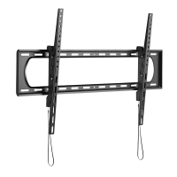 Staffa con inclinazione - Peso supportato 120Kg - VESA 1000x600mm - Distanza dalla parete 80mm - Inclinazione +10° / -10°