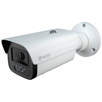 Safire Smart telecamera Bullet IP gamma E1 con AI-ISP - Sensore 1/1.8" grande apertura F1.0 Night Color X - Risoluzione 8 Megapixel (3840x2160) | MicroSD - Ottica 2.8 mm | Microfono integrato | LED 30m - IA: Classificazione delle persone e dei veicoli | Conteggio - Waterproof IP67 | PoE (IEEE802.3af)