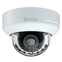Safire Smart - Telecamera Turret IP gamma I1 IA Avanzata - Ottica motorizzata 2.7~13.5 | 4 Mpx (2688×1520) - Microfono | IR 50m | Luce bianca 40 m | Mic | WDR - IA Avanzata:Perimetro, Volto, Conteggio, Metadati - IP67 | IK10 | PoE (IEEE802.3af) | 3 assi