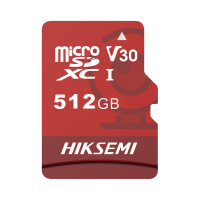 Scheda di memoria Hikvision - Capacità 512 GB - Classe 10 | Velocità di scrittura 60 MB/s - Fino a 300 cicli di scrittura - Formato exFAT - Adatto in particolare per la videosorveglianza